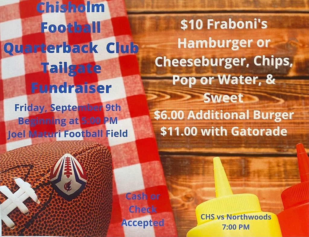 Chisholm Football Quarterback Club Tailgate Fundraiser